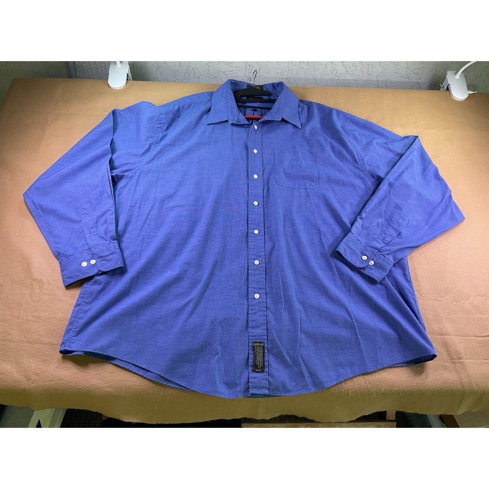 Alexander Lloyd Blue Men's Button down long sleeve Shirt Big Man Tall 20 39/40